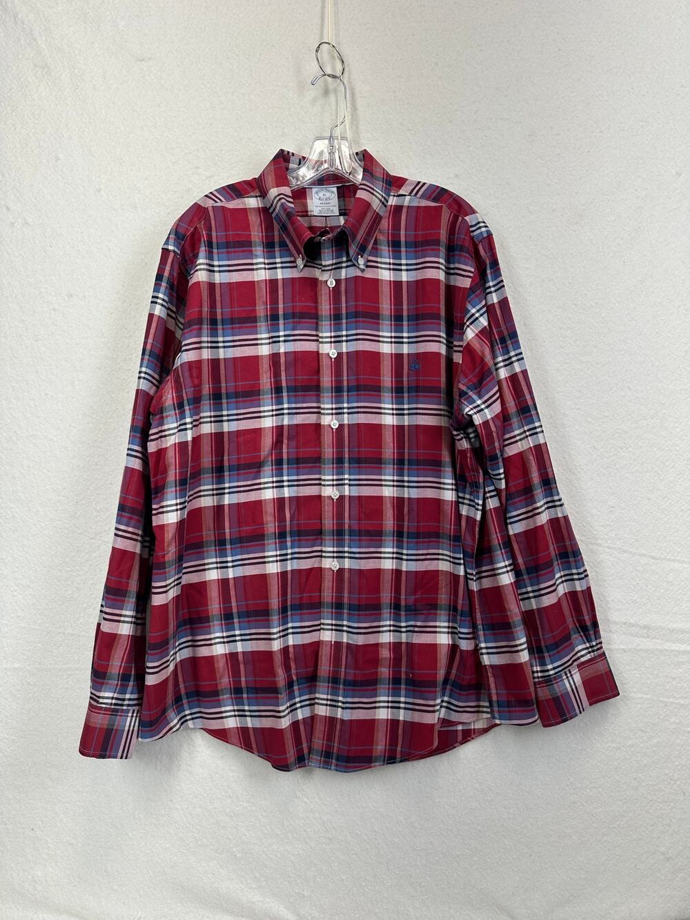 Brooks Brothers Regent Regular Fit 100% Supima Cotton Non Iron Men's SZ XL